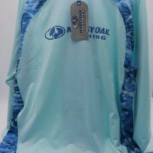 Mossy Oak Womens Fishing Shirt - Blue - L